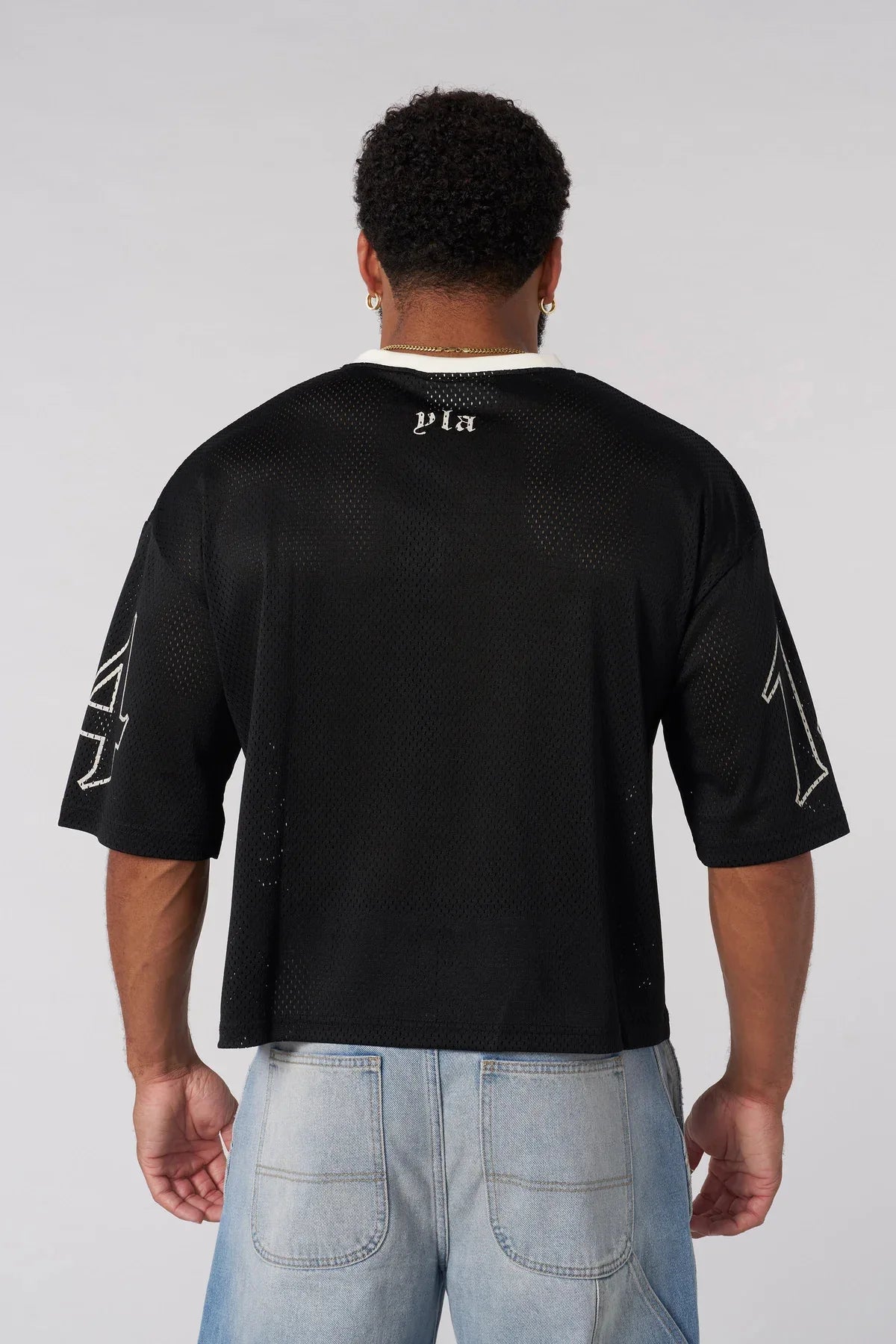 Summer new YA Trendy Brand Super Large T-shirt Men Sports Fitness Quick drying Breathable Large Mesh Printed Short Sleeve Top