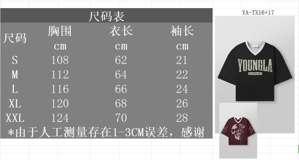 Summer new YA Trendy Brand Super Large T-shirt Men Sports Fitness Quick drying Breathable Large Mesh Printed Short Sleeve Top
